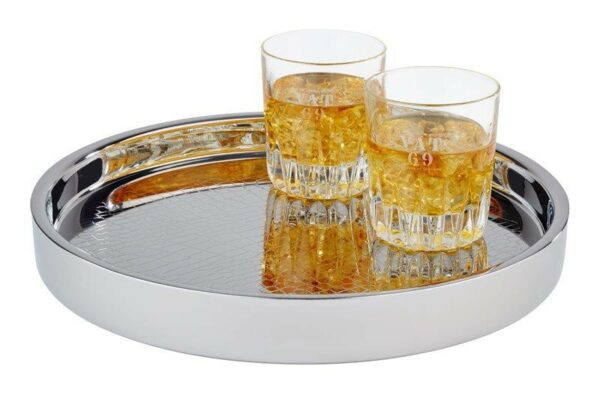 Plateau service 32 cm Inox