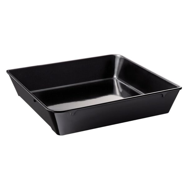 Saladier Rectangle Mélamine Noir 22x14,5 cm