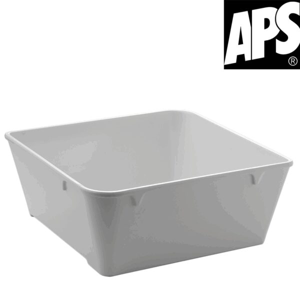 Saladier Carré Mélamine Blanc 22 cm