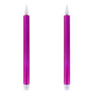 Set de 2 bougies baton LED 28 cm