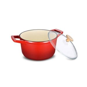 Cocotte Ronde Fonte émaillée ROUGE