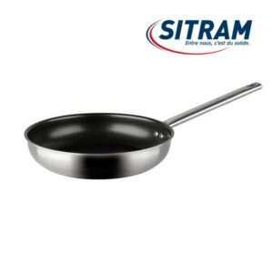 Poêle inox 28 cm anti-adhérent Technofood SITRAM