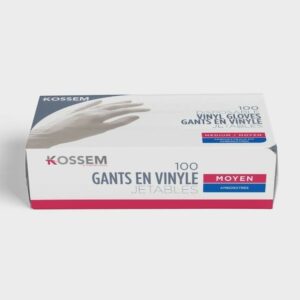 Gants jetables en Vinyle non poudrés