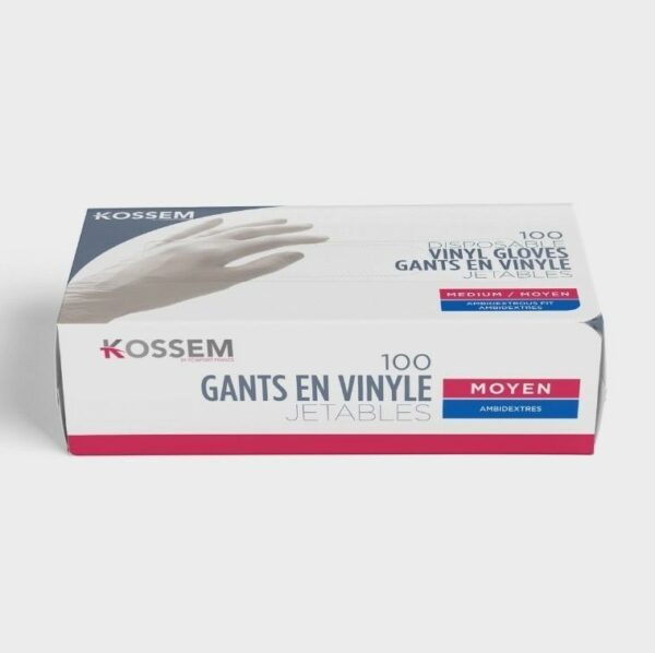 Gants jetables en Vinyle non poudrés
