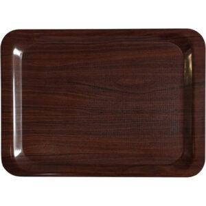 Plateau antidérapant rectangulaire mélamine 46 x 36 cm