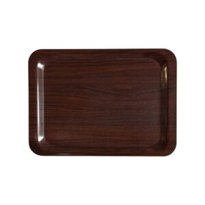 Plateau antidérapant rectangulaire mélamine 46 x 36 cm