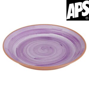 Assiette creuse 32 cm mélamine violet APS