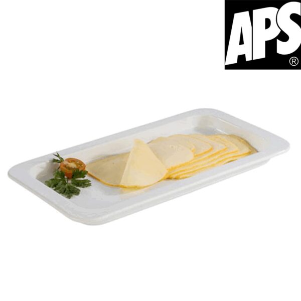 Plateau en porcelaine blanche 32,5 x 17,6 cm APS