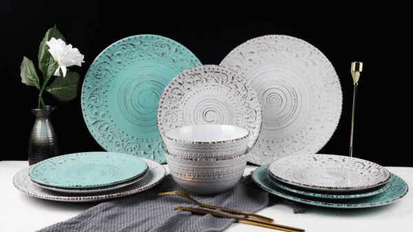 Assiette plate relief REF : 10524BL