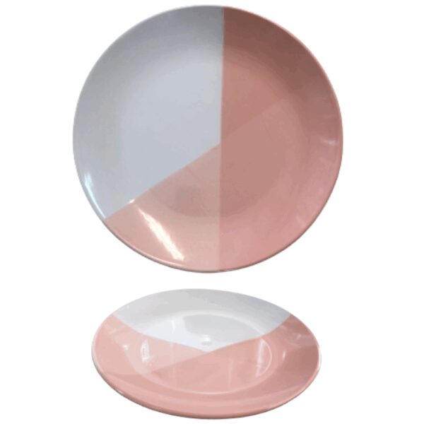 assiette plate bicolor REF : 009-D1