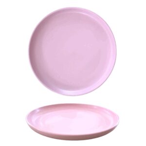 Assiette plate bord haut rose Réf:008-D1