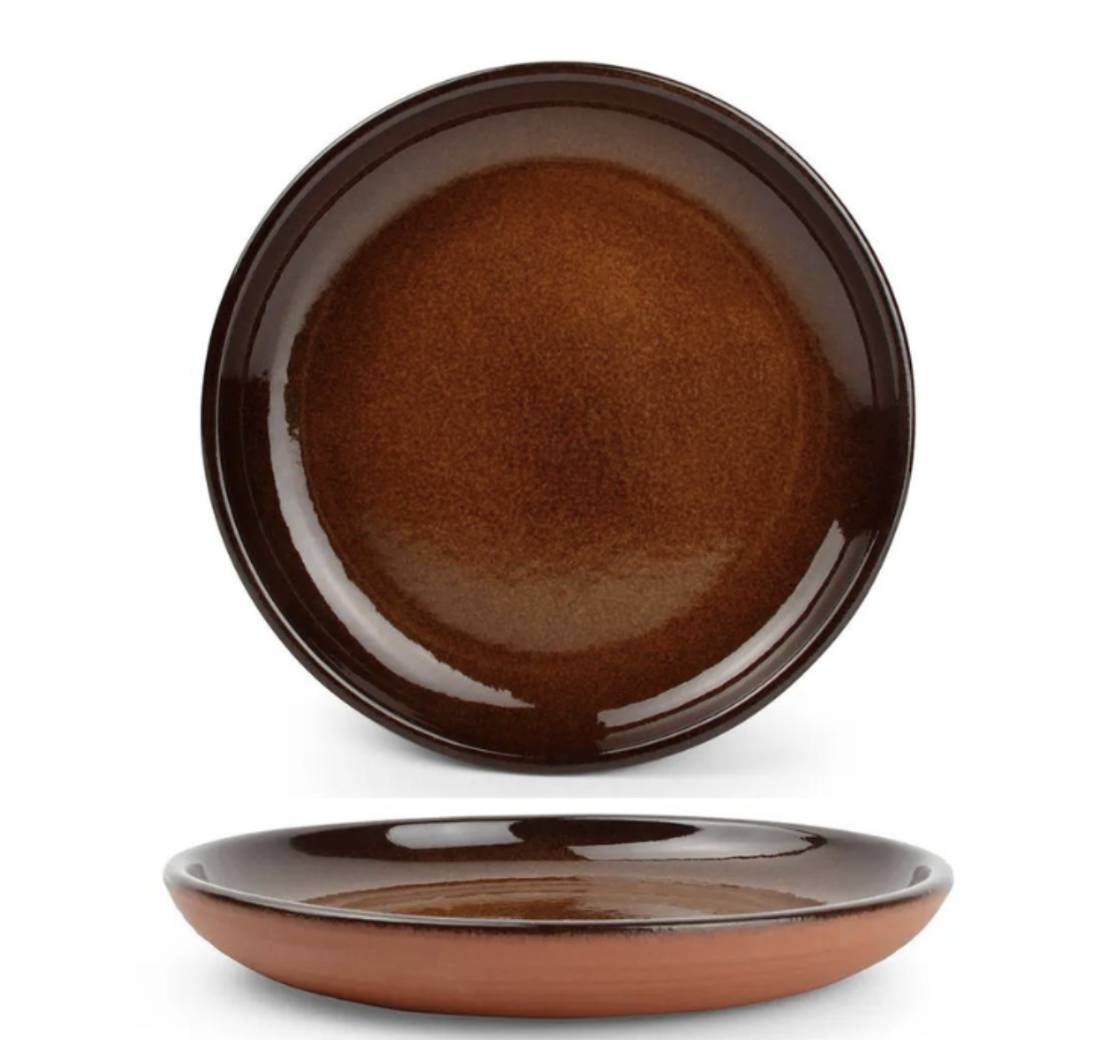 Assiette dessert Forno brown 20cm Réf : 611672