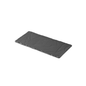 Assiette rectangulaire Basalt noir 30x16 cm Réf: 640605