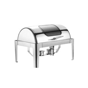 Chafing dish Inox avec Hublot Roll Top 9 L Réf: LT-723B