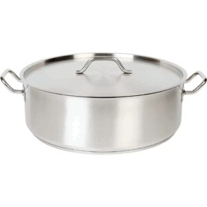 Marmite Inox avec couvercle 40x11 cm REF : 400x110