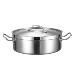 Marmite Inox avec couvercle 36x10 cm REF : 360x100