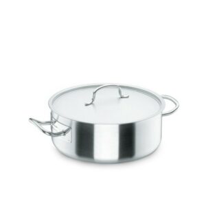 Marmite Inox avec couvercle 36x17 cm REF : 360x170