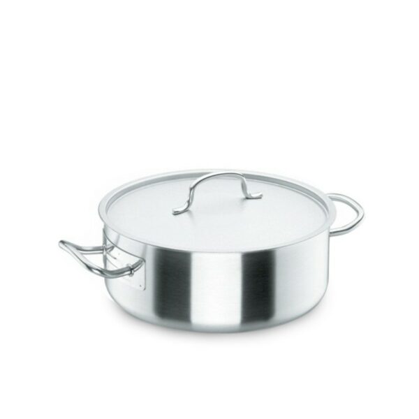 Marmite Inox avec couvercle 36x17 cm REF : 360x170