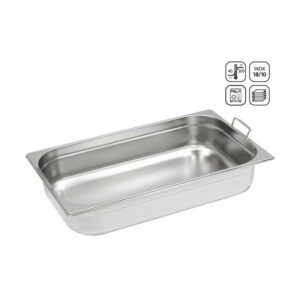 Bac Gastronorme GN1/1 Inox poignées mobiles 200 mm Réf : H112000