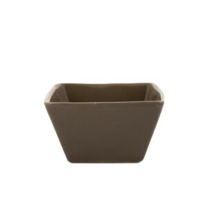 Bol carré 11 cm x 11 cm Taupe REF : 45440