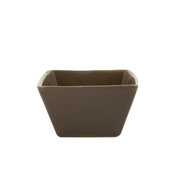 Bol carré 11 cm x 11 cm Taupe REF : 45440