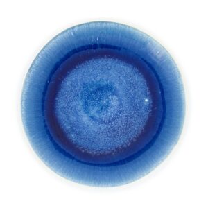 Assiette plate émail réactif 28cm Réf : TZ3426