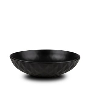 Assiette Creuse Relief Noir 20cm REF : 00836N