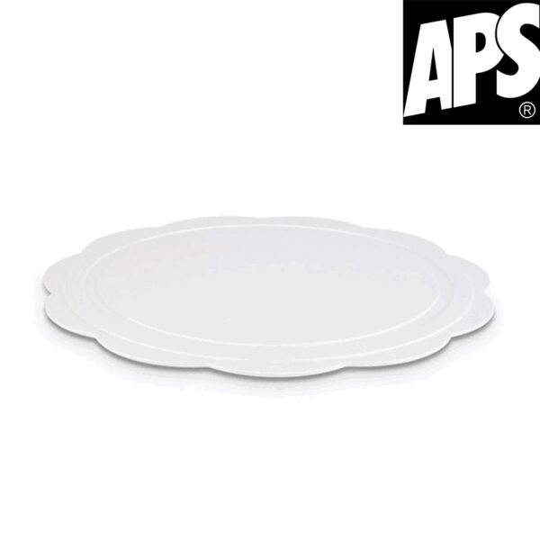 Plateau Mélamine 35 cm bord ondulé APS REF : 15132