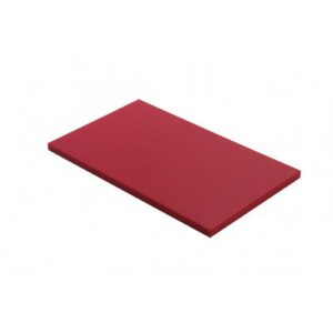 Planche à découper rouge en PEHD 500 Réf : L48897.D