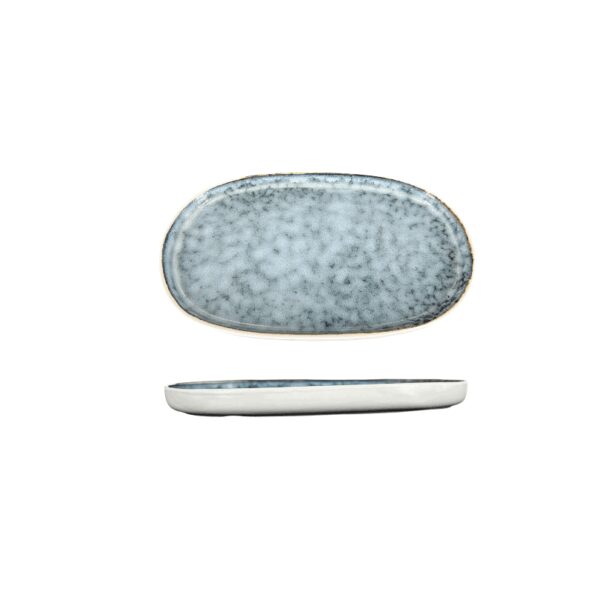 Assiette ovale réactif 23,5cm REF : P00847