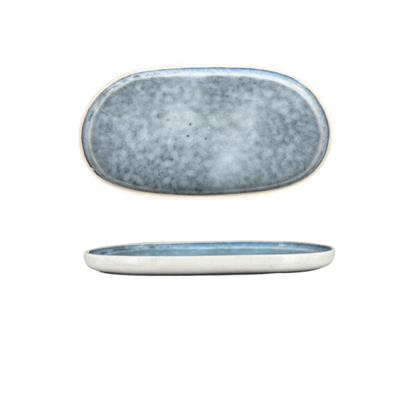 Plat Ovale bord haut réactif 29cm REF : P00832