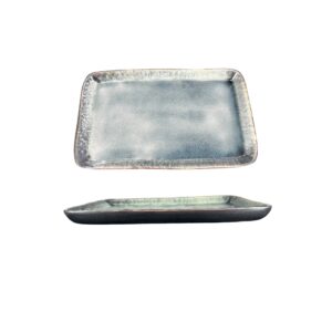 Assiette rectangle bord haut réactif 24cm REF : P00770