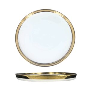 Assiette filet or bord haut 16cm REF : MB319