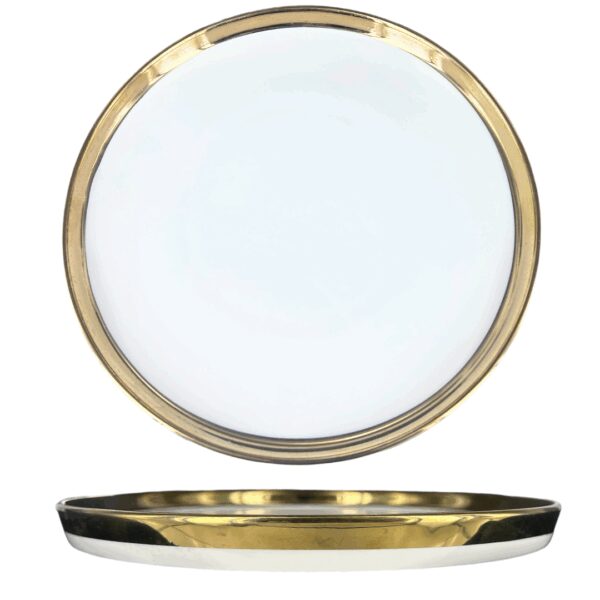 Assiette filet or bord haut 20cm REF : NB320