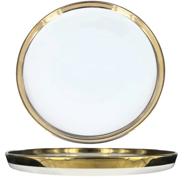 Assiette filet or bord haut 25cm REF : NB321