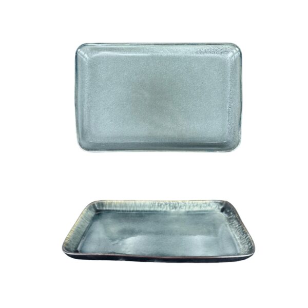 Assiette rectangle bord haut réactif 20,5 cm REF : P01141