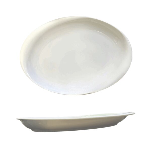Plat ovale porcelaine 43 cm REF : 30025
