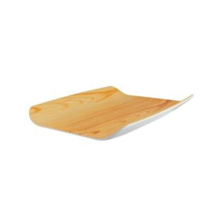 Plateau rectangle nature mélamine 32.5x26.5x4 cm REF : 175-0045