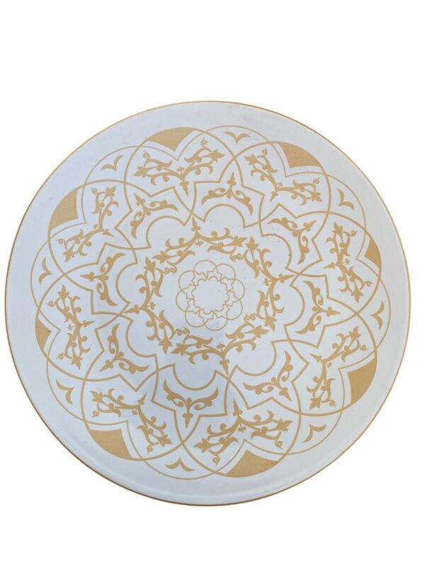Assiette plate bords haut 28 cm REF : 92383