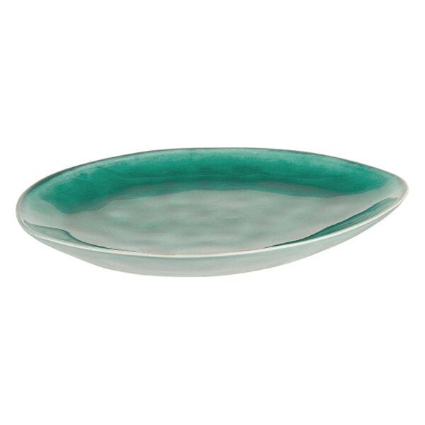 Assiette galet ovale réactive 34cm REF : P00079