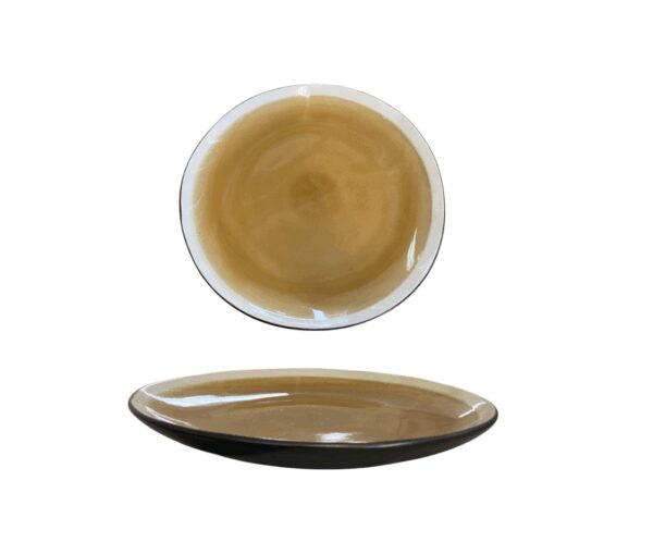 Assiette Plate émail réactif 27,5 cm Réf : P00248