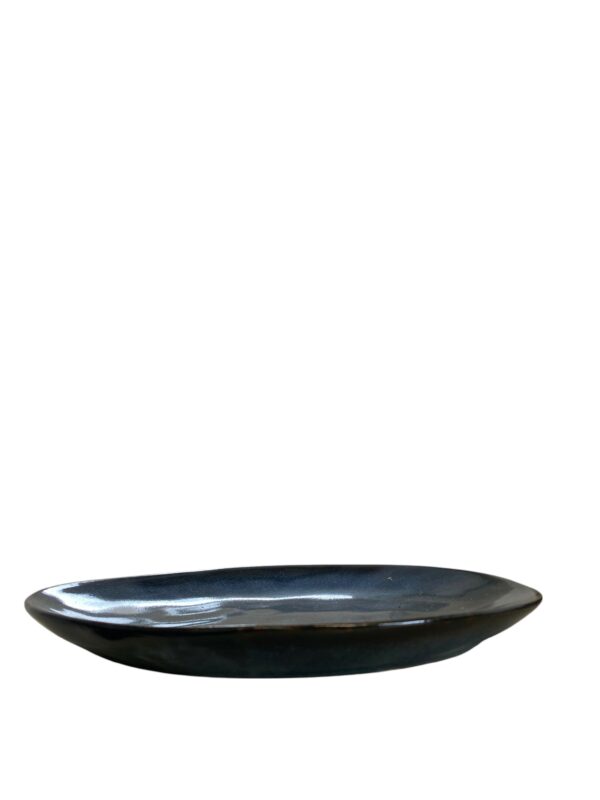 Assiette galet ovale réactive 34cm REF : P00296