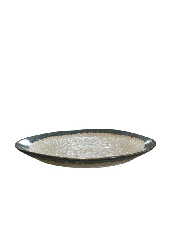 Assiette galet ovale réactive 20cm REF : P00506