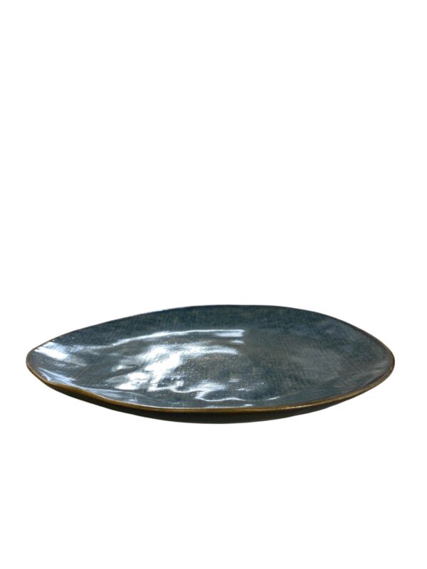 Assiette plate galet réactive Réf: P00752