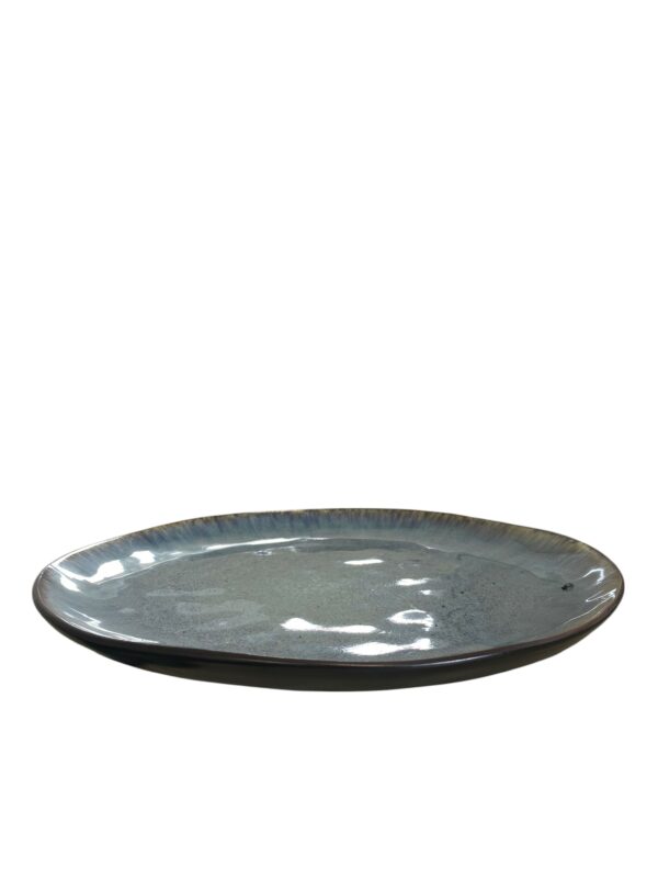 Assiette Plate émail réactif 28cm Réf : P00244