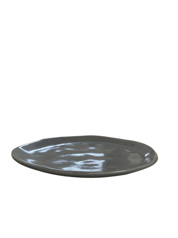 Assiette dessert plate grise 20,5 cm REF : 20627