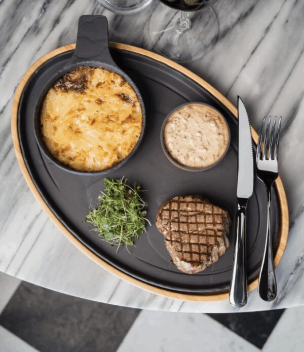 Assiette Ovale 35 CM Basalt - Céramique noir REF : 649517R